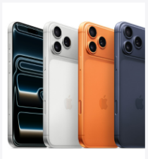 iPhone 17 Pro Max 实机照片 - 金色款正面展示